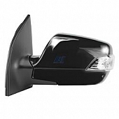 K-Source Exterior Mirror Electric Rectangular Black Single - 75024K