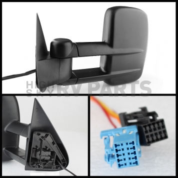 Xtune Exterior Towing Mirror Manual Rectangular Single - 9924934-1