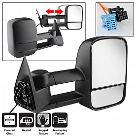 Xtune Exterior Towing Mirror Manual Rectangular Single - 9924941
