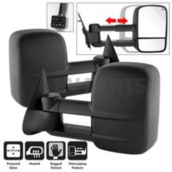 Xtune Exterior Towing Mirror Manual OEM Set Of 2 - 9935619