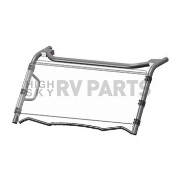Kolpin Windshield - Full Fixed Stainless Steel Black - 1467