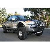N-Fab Nerf Bar - Truck Wheel to Wheel Black Matte Textured Powder Coated Steel Round - N0482CCTX
