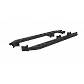 Paramount Automotive Running Board Black Powder Coated Steel Stationary - 517009