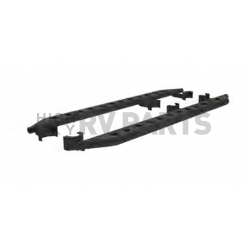 Paramount Automotive Running Board Black Powder Coated Steel Stationary - 517009