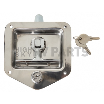 Buyers Products Door Latch Assembly - Aftermarket T-Handle Stainless Steel - L8815-3