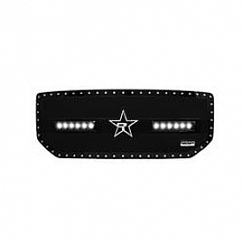 RBP (Rolling Big Power) Grille Insert - Black Stainless Steel Rectangular - 967211