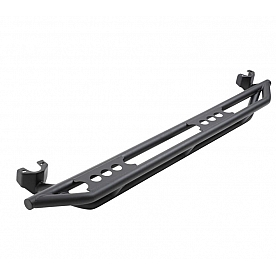 Smittybilt Rocker Panel Guard - Round Tube  Black Textured Powder Coated - 76634LT