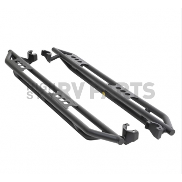 Smittybilt Rocker Panel Guard - Round Tube  Black Textured Powder Coated - 76634LT-3