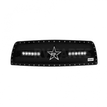 RBP (Rolling Big Power) Grille Insert - Black Stainless Steel Rectangular - 967460