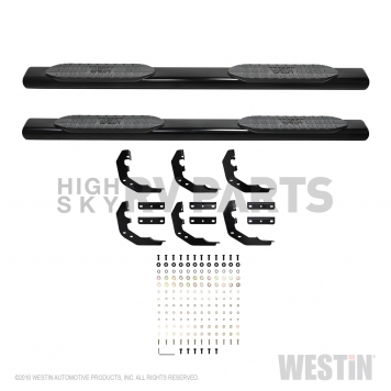 Westin Automotive Nerf Bar 6 Inch Black Powder Coated Steel - 2164095-3