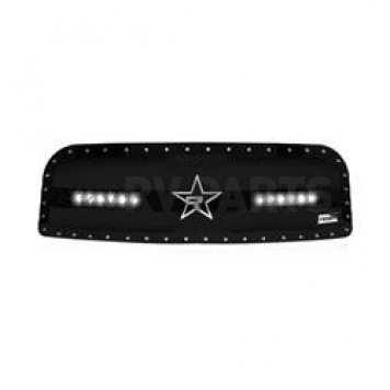 RBP (Rolling Big Power) Grille Insert - Black Stainless Steel Rectangular - 967463