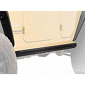 Paramount Automotive Rocker Panel Guard - Black Square Tube Powder Coated Steel  - 510719