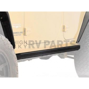 Paramount Automotive Rocker Panel Guard - Black Square Tube Powder Coated Steel  - 510719