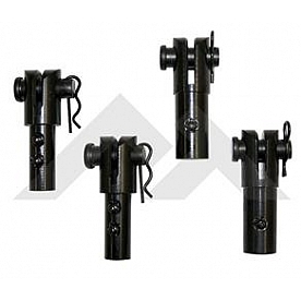 Crown Automotive Soft Top Disconnects Black Plastic Set Of 4 - RT26063