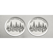 American Car Craft Emblem - Jeep FIND YOUR OWN ROAD  Stainless Steel - 142014
