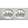 American Car Craft Emblem - Jeep FIND YOUR OWN ROAD  Stainless Steel - 142014