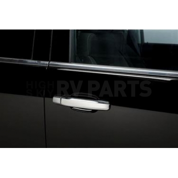 Putco Exterior Door Handle Cover - Silver ABS Plastic Chrome Plated - 400240