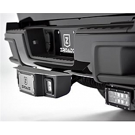 ZROADZ Truck Step Black Gloss Powder Coated Steel With Two 3 Inch LED Light Pods - Z390011-KIT