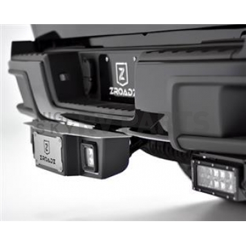 ZROADZ Truck Step Black Gloss Powder Coated Steel With Two 3 Inch LED Light Pods - Z390011-KIT