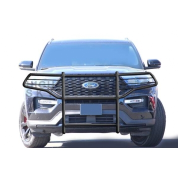 Black Horse Offroad Grille Guard 1-1/2 Inch Black Powder Coated Steel - 17FJ31MA-3