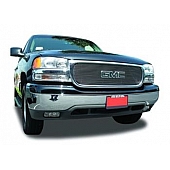 T-Rex Truck Products Grille Insert - Horizontal Bar Rectangular Polished Aluminum - 21175