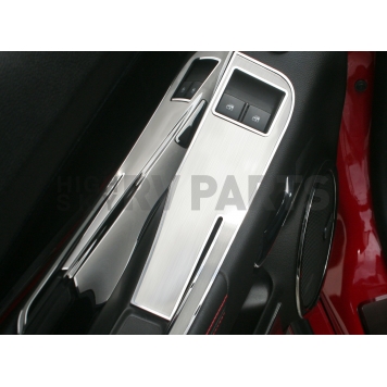 American Car Craft Interior Door Handle Cover - Silver Stainless Steel Set Of 2 - 101039