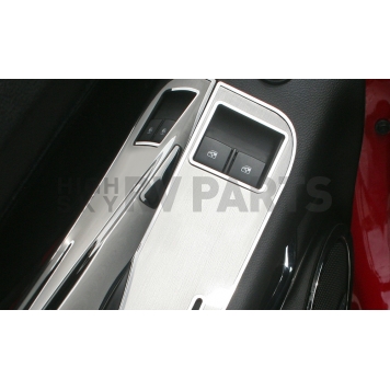 American Car Craft Interior Door Handle Cover - Silver Stainless Steel Set Of 2 - 101039-1