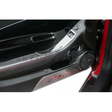 American Car Craft Interior Door Handle Cover - Silver Stainless Steel Set Of 2 - 101039-2
