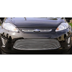 T-Rex Truck Products Grille Insert - Horizontal Bar Trapezoid Polished Aluminum - 21588