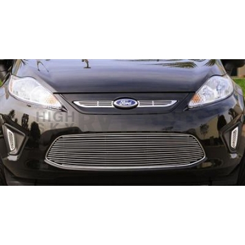 T-Rex Truck Products Grille Insert - Horizontal Bar Trapezoid Polished Aluminum - 21588