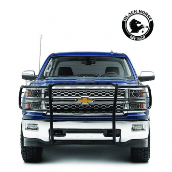 Black Horse Offroad Grille Guard 1-1/2 Inch Black Powder Coated Steel - 17GT29MA-2