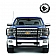 Black Horse Offroad Grille Guard 1-1/2 Inch Black Powder Coated Steel - 17GT29MA