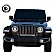 Black Horse Offroad Grille Guard 1-1/2 Inch Black Powder Coated Steel - 17JPJLMA