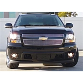 T-Rex Truck Products Grille Insert - Horizontal Bar Rectangular Polished Aluminum - 21051