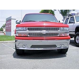 T-Rex Truck Products Grille Insert - Vertical Bar Rectangular Polished Aluminum - 30075