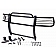 Black Horse Offroad Grille Guard 1-1/2 Inch Black Powder Coated Steel - 17TS27MA