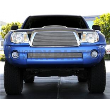 T-Rex Truck Products Grille Insert - Horizontal Bar Trapezoid Polished Aluminum - 20936