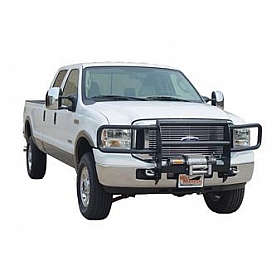 Mile Marker Brush Guard Tubular Powder Coated Black Steel - 5026639