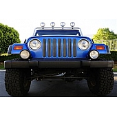 T-Rex Truck Products Grille Insert - Vertical Bar Rectangular Polished Aluminum - 30490