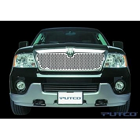 Putco Grille Insert - Polished Stainless Steel Rectangular - 84117