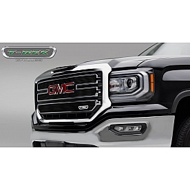 T-Rex Truck Products Grille Insert - Horizontal Bar Rectangular Black Aluminum - 21215B