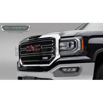 T-Rex Truck Products Grille Insert - Horizontal Bar Rectangular Black Aluminum - 21215B