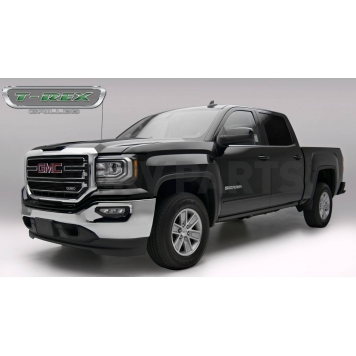 T-Rex Truck Products Grille Insert - Horizontal Bar Rectangular Black Aluminum - 21215B-1