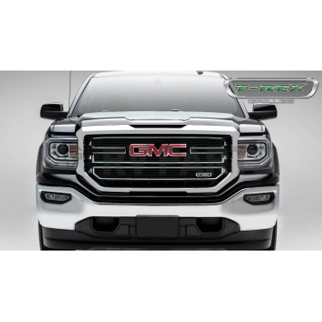 T-Rex Truck Products Grille Insert - Horizontal Bar Rectangular Black Aluminum - 21215B-2