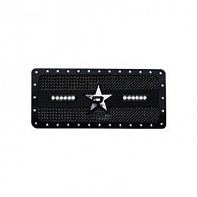 RBP (Rolling Big Power) Grille Insert - Black Stainless Steel Rectangular - 967483