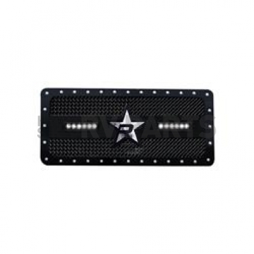 RBP (Rolling Big Power) Grille Insert - Black Stainless Steel Rectangular - 967483