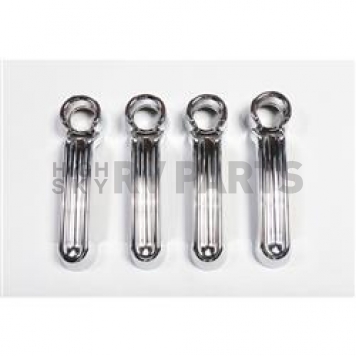Rugged Ridge Exterior Door Handle Cover - Silver ABS Plastic Chrome Plated - 1331113