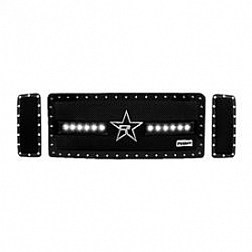 RBP (Rolling Big Power) Grille Insert - Black Stainless Steel Rectangular - 967563