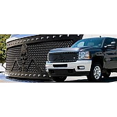 T-Rex Truck Products Grille Insert - Mesh Rectangular Flat Black Steel - 7111116