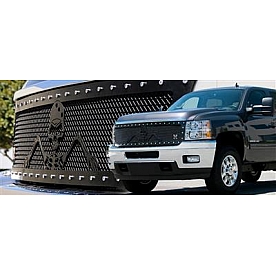 T-Rex Truck Products Grille Insert - Mesh Rectangular Flat Black Steel - 7111116